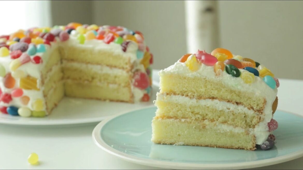 カラフルゼリーケーキ