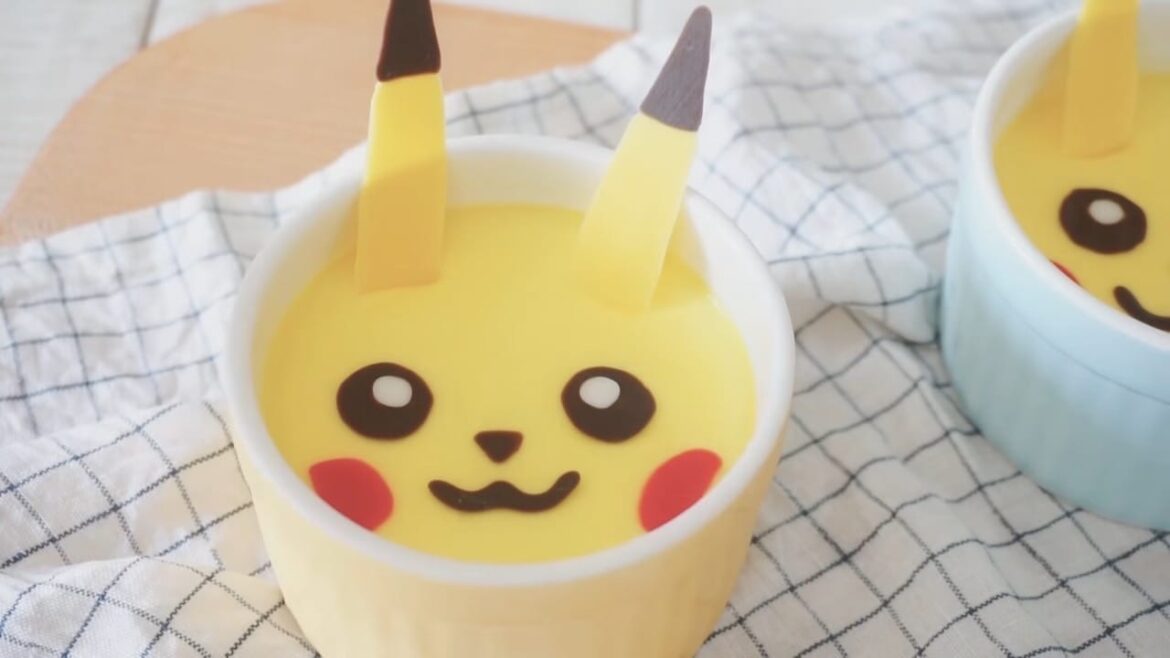 ポケモンGO！ピカチュウのカスタードプリン
